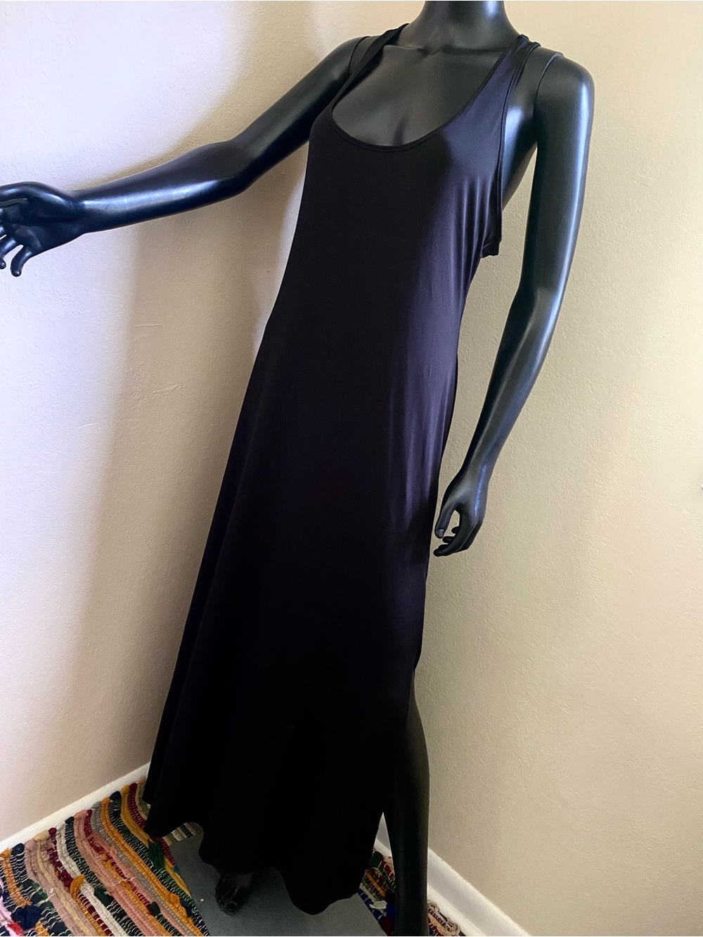 VENUS Black Racerback Maxi Dress - Picture 3 of 12